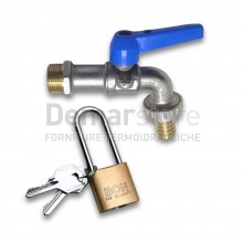 Rubinetto Portagomma con Lucchetto | 1/2"