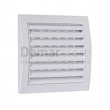 Griglia di Aerazione PVC Bianca Quadra | 150x150 mm | Piana