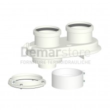 Sdoppiatore Monoblocco UNIVERSALE per Caldaie a Coindensazione | Diam. 80