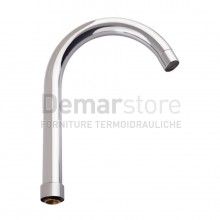 Canna per Rubinetto Lavello | Cromata | TONDA Ø 22 mm | Attacco F.3/4"x Ø18