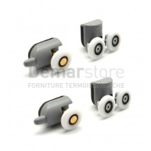 Kit 4 Cuscinetti Rotelle di Ricambio per Box Doccia ESSENTIAL