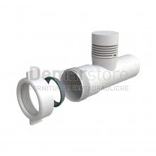 Canotto Diritto ABS | AIRPIPE | Diam.40 x 120mm | Bianco