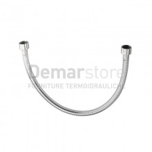 Flessibile Doccia in PVC Cromato Attacco FF 1/2" | cm. 80