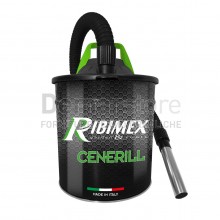 Aspiracenere con Bidone RIBIMEX | Mod. CENERILL | Lt.18 | Potenza 1000w