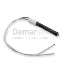 Resistenza Candeletta Stufe a Pellet | Ceramica Forata Flangiata| Ø 11,5 | L.78mm | W.260 | Lungh.Tot.113mm