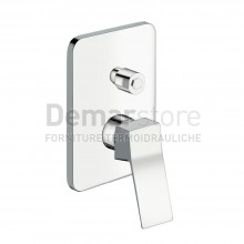 Miscelatore FEV | Serie RUBINO | Doccia Incasso con Deviatore | Cromo | Square | RU7709/6N-CR