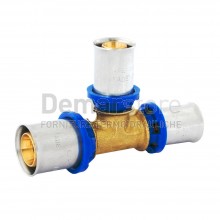 Tee Ridotto a Pressare APE per Tubo Multistrato Diam. 20 x 16 x 20