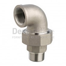 Bocchettone in Acciaio Inox AISI 316 Curvo MF 3/4"