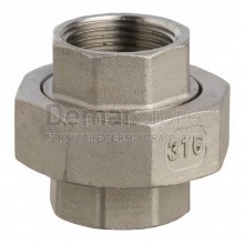 Bocchettone in Acciaio Inox AISI 316 Diritto FF 3/4"