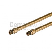 Cannette Bronzate per Monoforo 10 x 350 mm (Coppia)