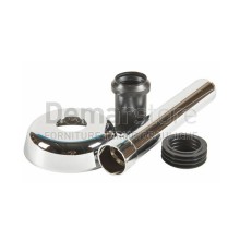 Canotto di Allacciamento con Rosone Geberit Cromato | 118.221.21.1