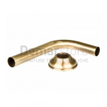 Canotto WC a Squadro Bronzato con Rosone D.30 mm