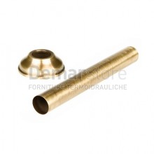 Canotto WC Diritto Bronzato con Rosone 30 x 250 mm