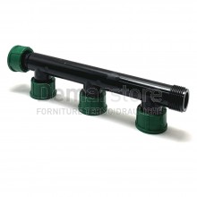 Collettore Irrigazione in PVC 1" con 3 Uscite