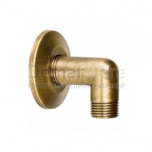 Curvetta Doccia per Saliscendi Bronzata con Rosone Attacco 1/2" MM