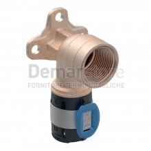 Geberit FLOWFIT Gomito Femmina Flangiato Diam. 20 x 1/2"