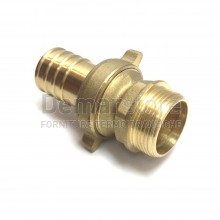 Raccordo Portagomma in Ottone 3 Pezzi Maschio Diam. 35 x 1"1/4