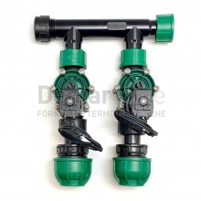 KIT Irrigazione 2 Zone con Elettrovalvole Irritec VPN 1" Uscita D.32