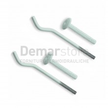 Mensole per Radiatori Alluminio Tonde (Coppia) | Lunghezza  mm.170