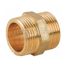 Nipplo in Ottone Giallo Maschio 3/4"