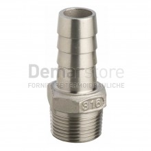 Portagomma in Acciaio Inox AISI 316 Maschio 1"1/4x34
