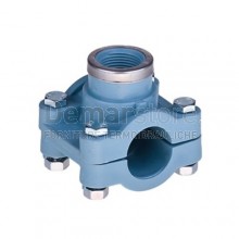 Presa a Staffa Rinforzata in PP Unidelta PN16 per Tubo in Polietilene Diam. 40 x 3/4"