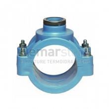 Presa a Staffa Rinforzata in PP Unidelta PN16 per Tubo in Polietilene Diam. 90 x 2"