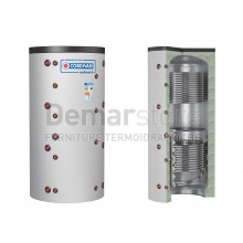 PUFFER 2 VC Cordivari per Riscaldamento con 2 Scambiatori Fissi Lt.1000