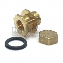 Raccordo Cassone in Ottone Giallo D.1"1/4