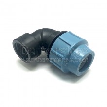 Gomito Femmina in PP Unidelta PN16 per Tubo in Polietilene Diam. 20 x 1/2"