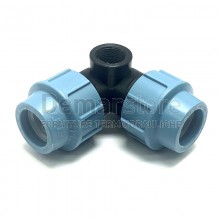 Gomito Uscita Laterale in PP Unidelta PN16 per Tubo in Polietilene Diam. 25 x 1/2" F