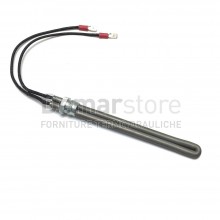 Resistenza Candeletta Stufe a Pellet | CURVA | M.3/8" | Ø 13 | L.140mm | W.250 | Lungh.Tot. 145mm