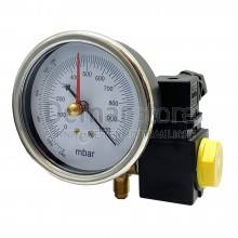 Kit Elettrovalvola e Vacuometro per Pompe del Vuoto 1/4 M SAE x 1/4 M SAE