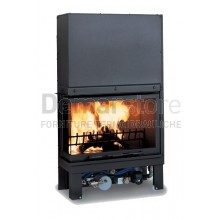 Termocamino Clam T/85SD parete Dx completo di Rivestimento PISANO