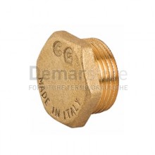 Tappo in Ottone Giallo Maschio 3/8"
