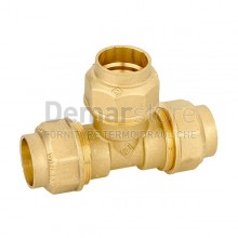 Tee in Ottone per Tubo in Polietilene | Diam. 25