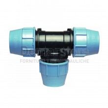 Tee in PP Unidelta PN16 per Tubo in Polietilene Diam. 50