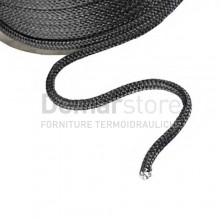 Treccia in Fibra di Vetro Thermorossi Tonda D. 5 mm Grafite "al Metro" | 60010336