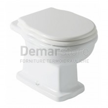 Vaso in Ceramica con Scarico a Pavimento Alice serie Boheme con Sedile