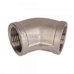 Gomito in Acciaio Inox AISI 316 45° FF 1/2" (Pezzi 10 )
