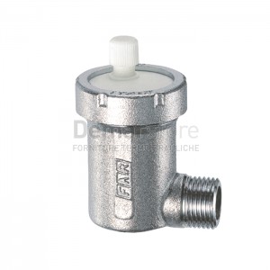Valvola Sfogo Aria Automatica FAR | Attacco 90° | Cromo | Diam.3/8"