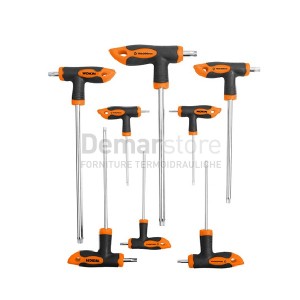 WOKIN | 209008 | Chiavi Torx Tamper a "T" Pz.8