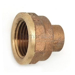 Raccordo Bronzo a Saldare Diritto Femmina 28 x 1"1/4