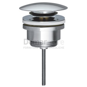 Piletta Click Clack Tonda Universale | Attacco 1"1/4 | Cromata Lucida