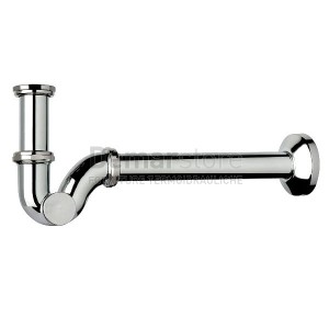 Sifone a "S" Senza Piletta 1"1/4 Cromo