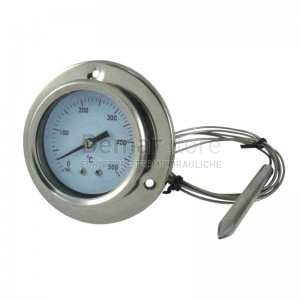 Termometro Tondo 0-500°C per Forno o Barbecue | Acciao Inox | CAP.1600