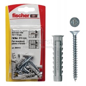 Tasselli in Nylon Fischer SX PLUS 10x50 (Pz. 4) | Foro Ø 10