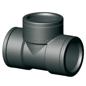 Tee in PP filettato FF 3/4"