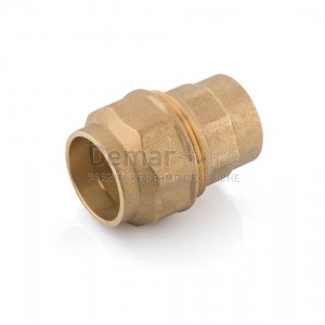 Raccordo in Ottone Diritto Femmina per Tubo in Polietilene | Diam. 20 x 1/2"