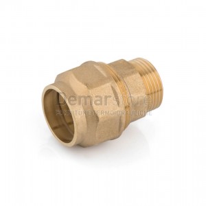 Raccordo in Ottone Diritto Maschio per Tubo in Polietilene | Diam. 20 x 1/2"